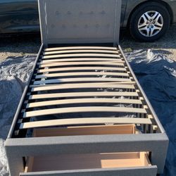 Storage Twin New Bed With Mattress Included. 