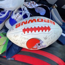 Cleveland Browns Autographed Football 