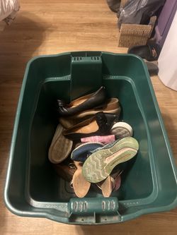 Free Assorted Bin Of Female Shoes Size 8 1/2