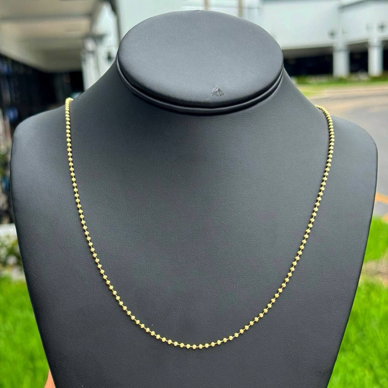 Jewelry 10k solid yellow gold Ball chain necklace 30.00” 2.00mm 6.70g