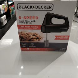 Black+Decker 6 Speed Hand Mixer 