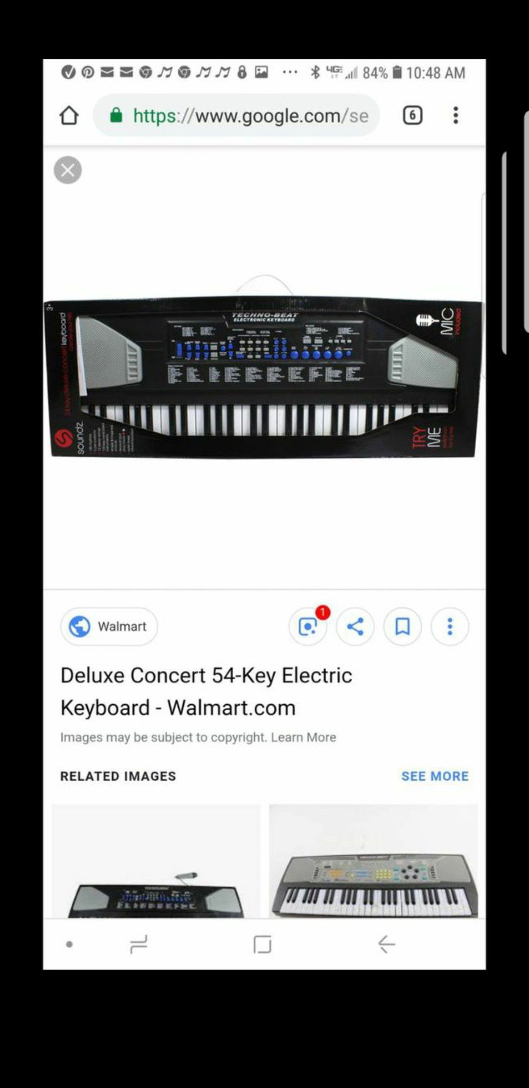 Deluxe concert 54 key keyboard