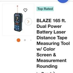 Dual Power Battery Laser Measuring Tool W/ Color Screen And Measurement Rounding 