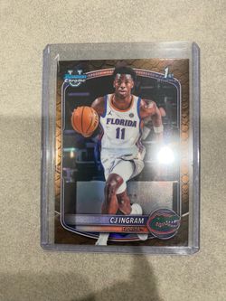 2025-26 Bowman CJ Ingram 1st Bowman Chrome Reptilian Refractor #BCP-77 - Florida