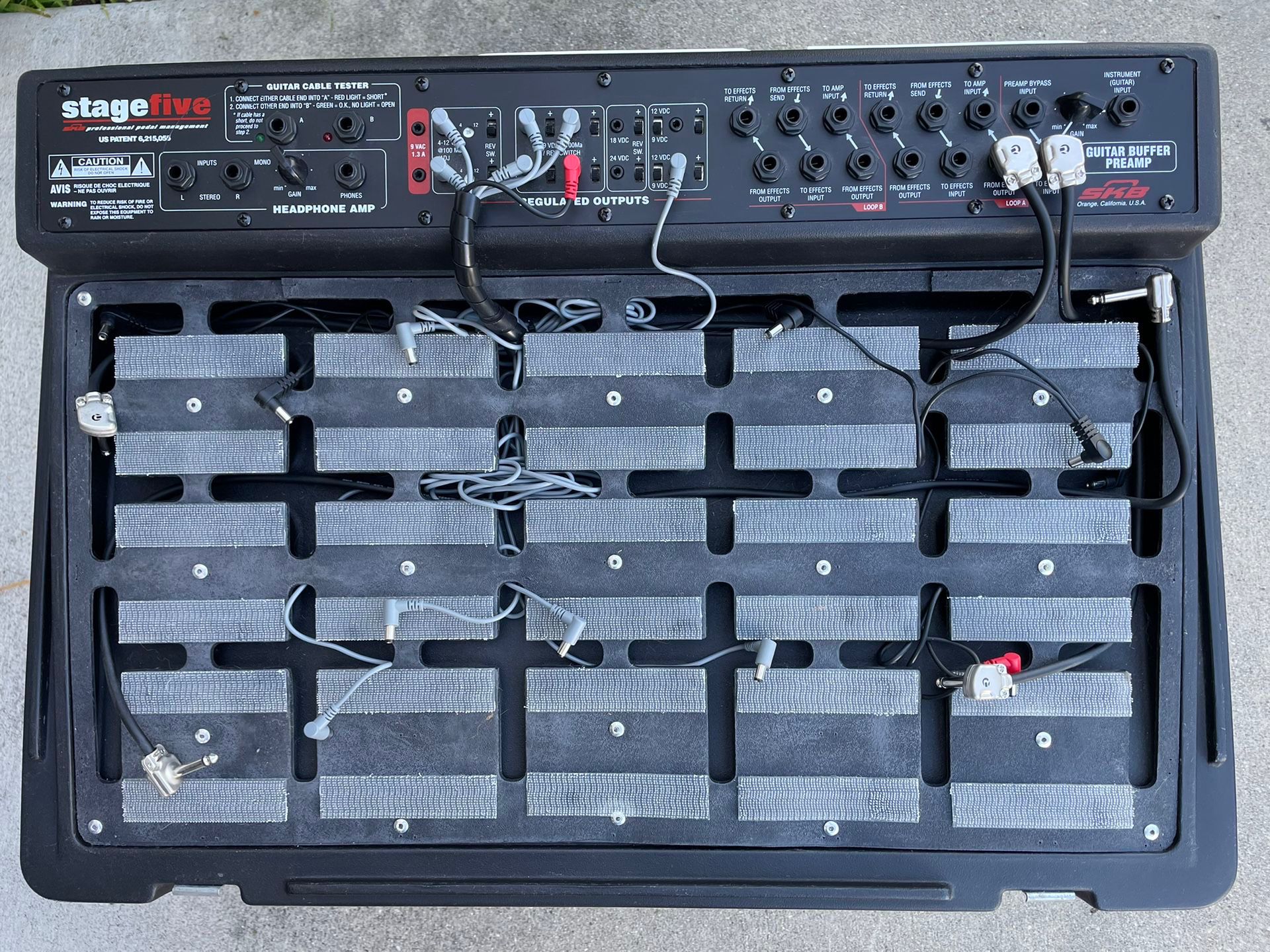 Effects Pedal Board By SKB Powered