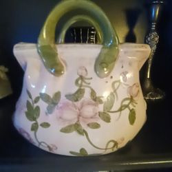 Ceramic Hand Painted Purse