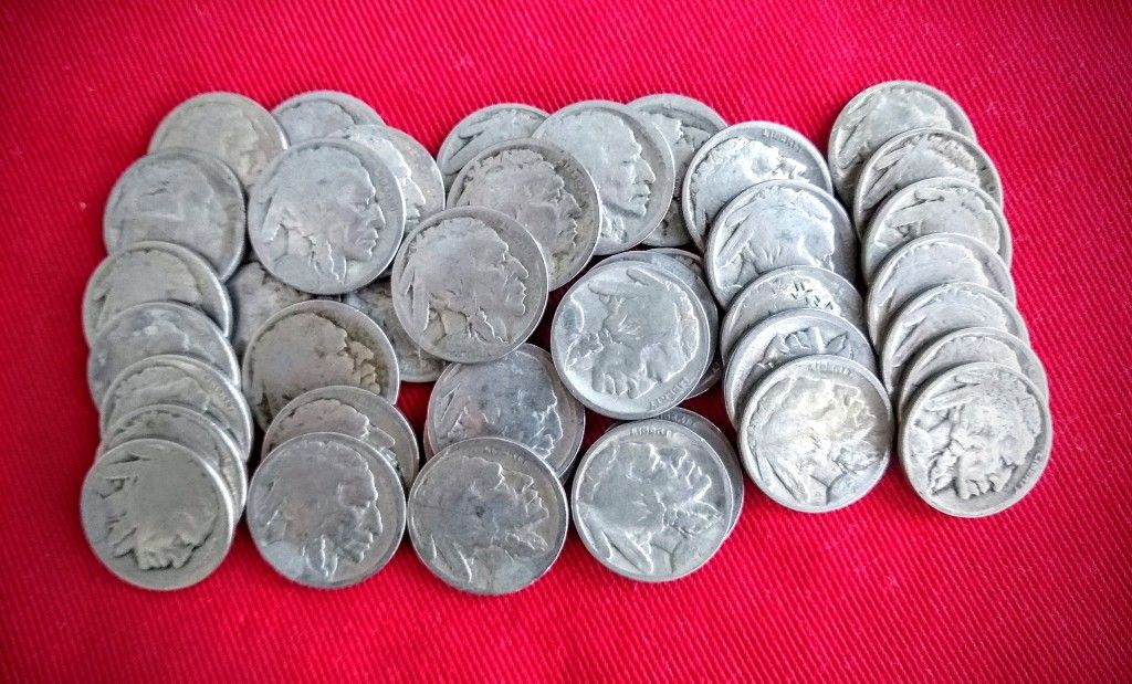 Dateless Buffalo Nickels - Lot of 40