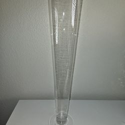 20" Glass Trumpet Vases 