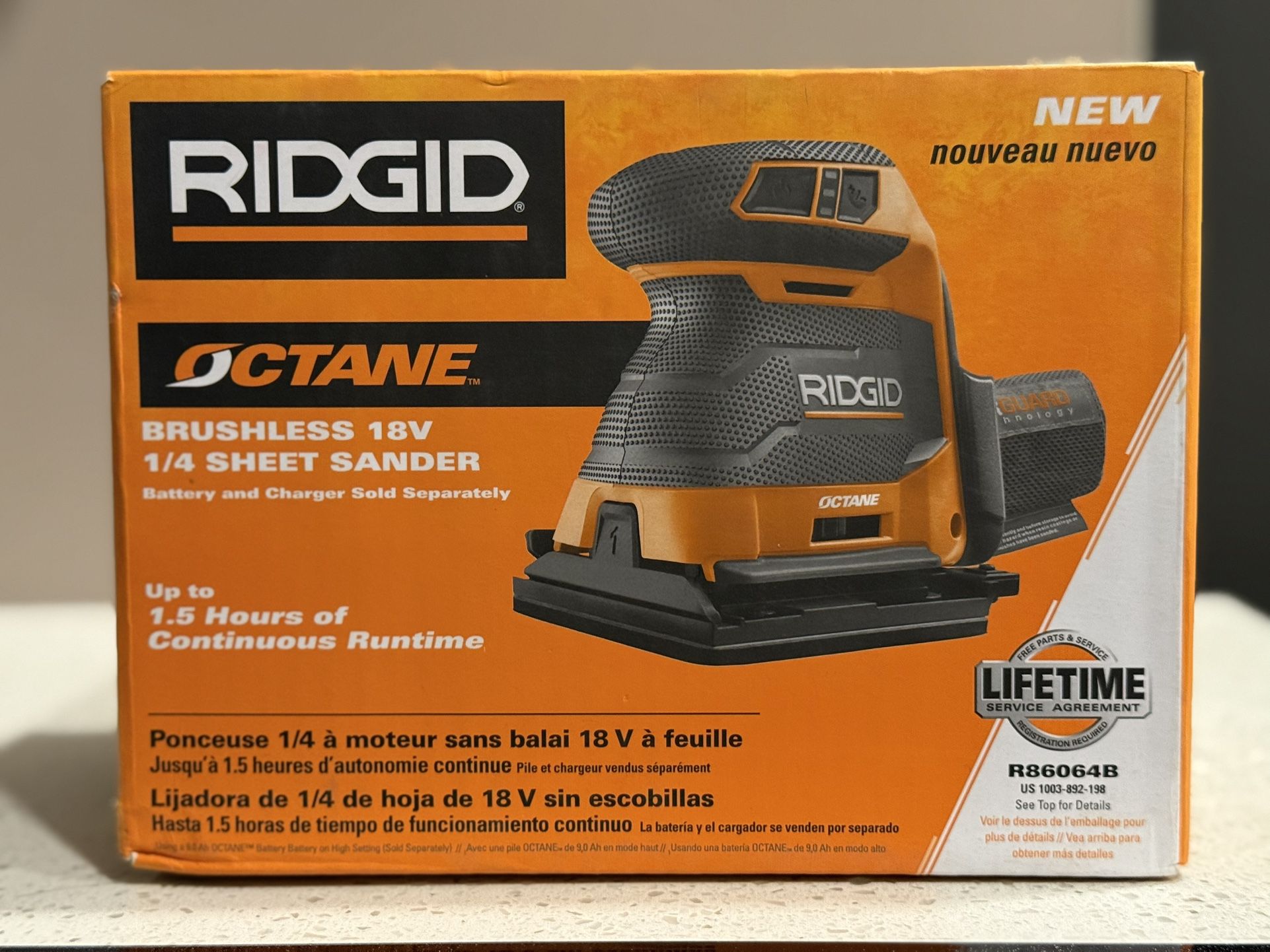18V Cordless Brushless Sander - 3 Speeds & Dust Collection