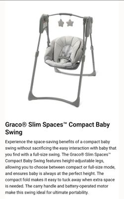 Baby Swing with Toy Bar
