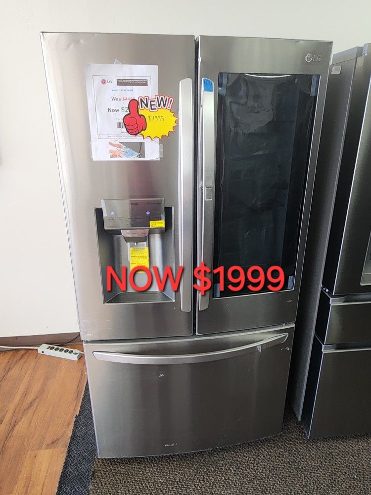 24 cu. Ft. Smart Wifi Enabled Instaview Door IN Door Counter Depth Refrigerator