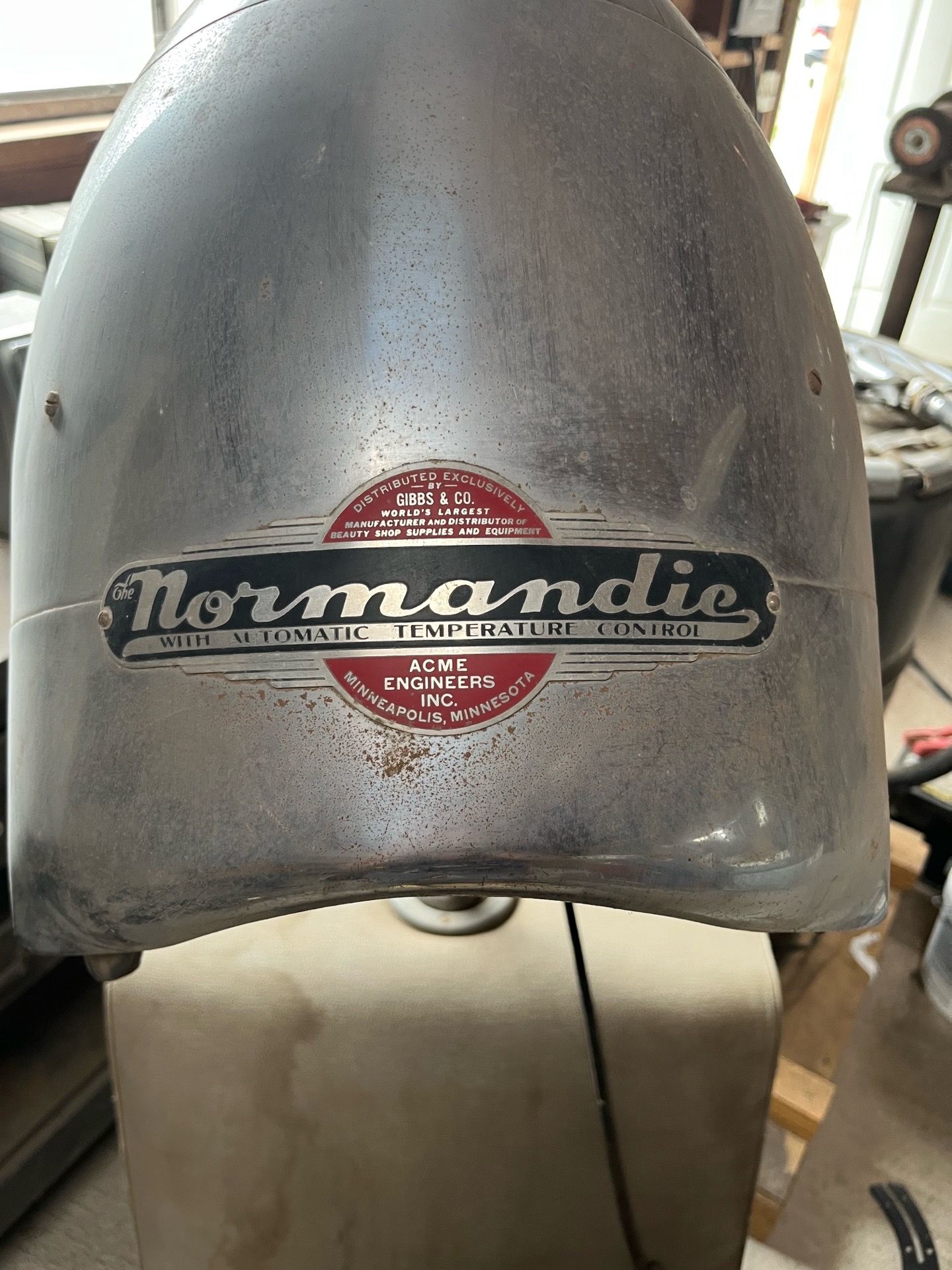 Antique hair dryer