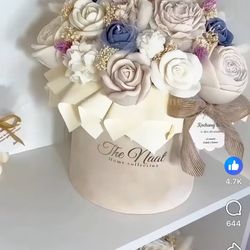 Bouquet Of Flowers Candle Arrangement 