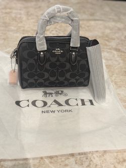 Black Coach Mini Rowan Crossbody Bag