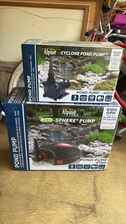Alpine Pond Pumps 4000 & 4100 GPH – Cyclone / Eco-Sphere – New in Box