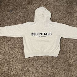 Fear of God ESSENTIALS Oatmeal Hoodie – Size XS