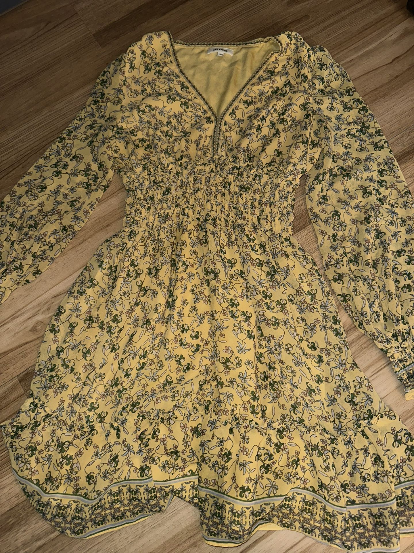 Max Studio XS Yellow Dress