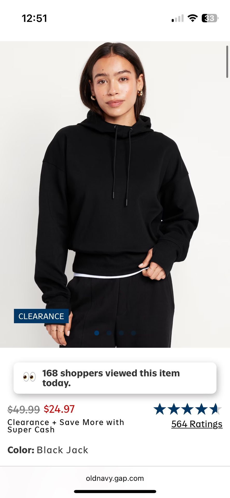 Fleece Black hoodie