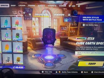 Fortnite cube earth sprite