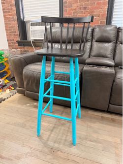 Wooden counter stool