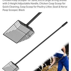 Chicken Poop Scooper for Sand, Extra Large Sifting Shovel