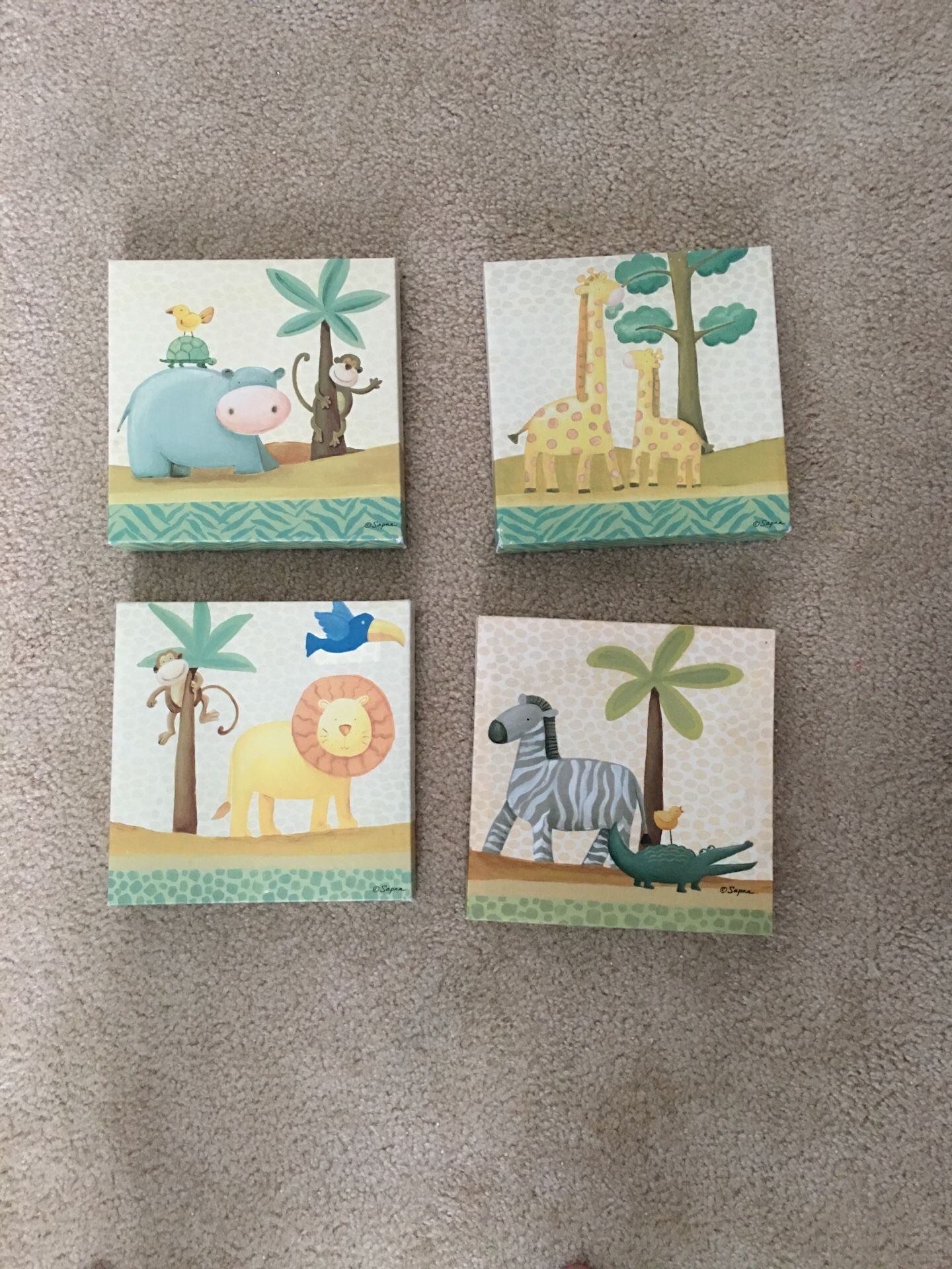 Kids baby animals room decor