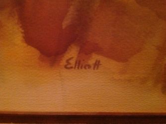 Arthur Elliott Landscape Watercolor