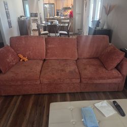 Orange sofa