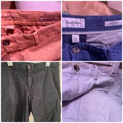 Men’s Chino Shorts | Size 34 | $9 Each or $30 For All 4