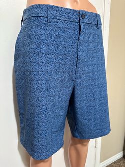 Nicklaus Men's Blue Patterned Casual Shorts