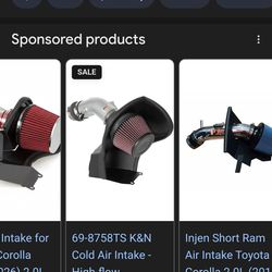 Toyota Corolla SE/XSE Cold Air Intake