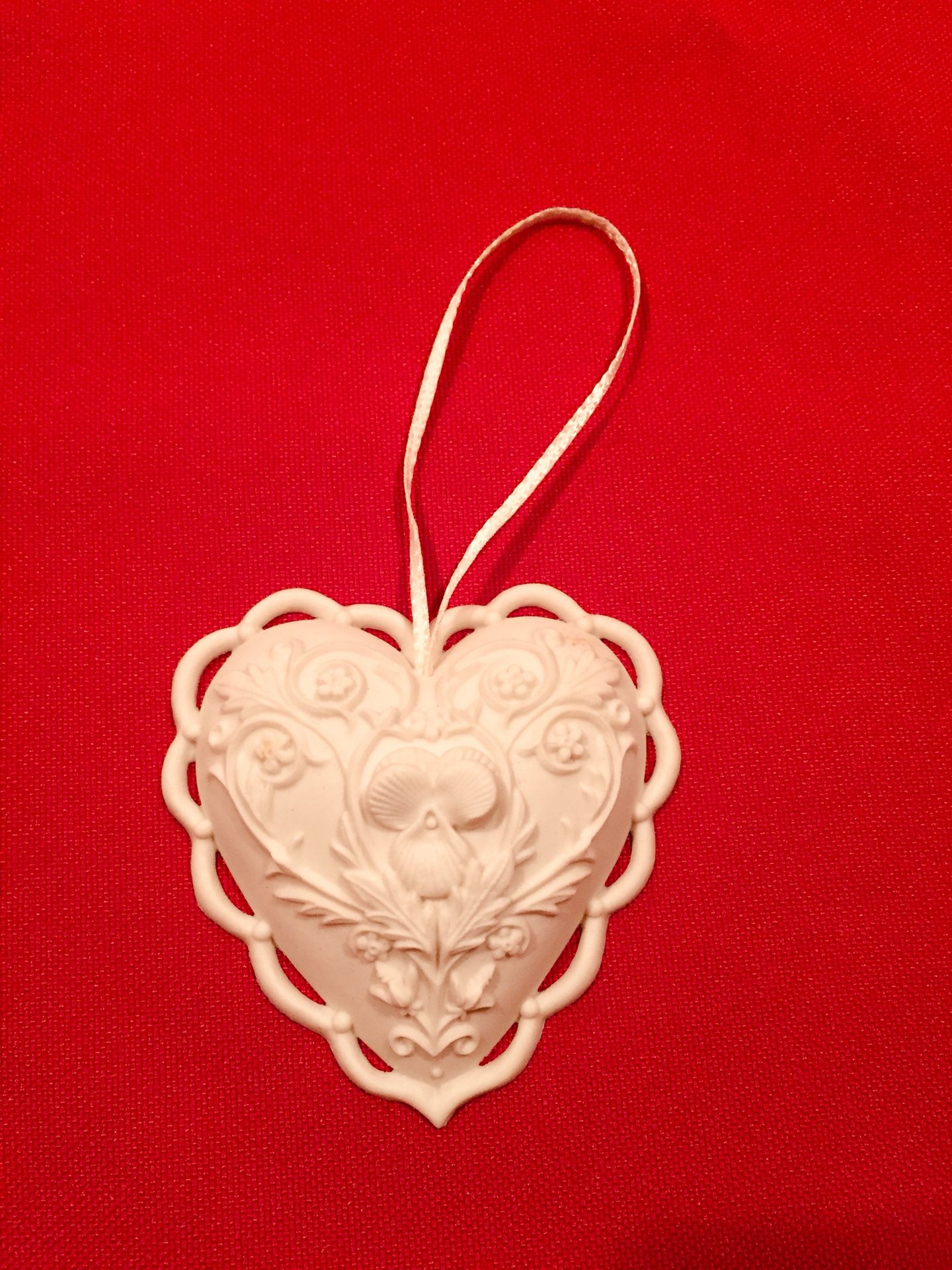 Heart BISQUE Ornament