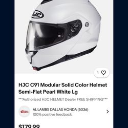 HJC C91 Modular Helmet+HJC SMART B10 Sena Bluetooth System 