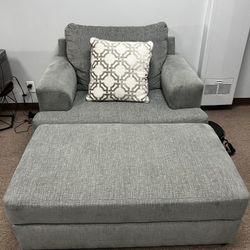 Arm Chair And Ottoman 