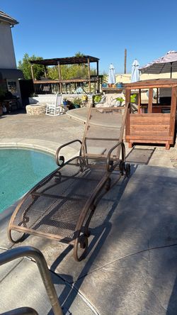 Reclining iron style loungers