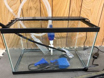 10 gallon fish tank and accessories