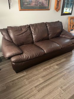 Leather couch