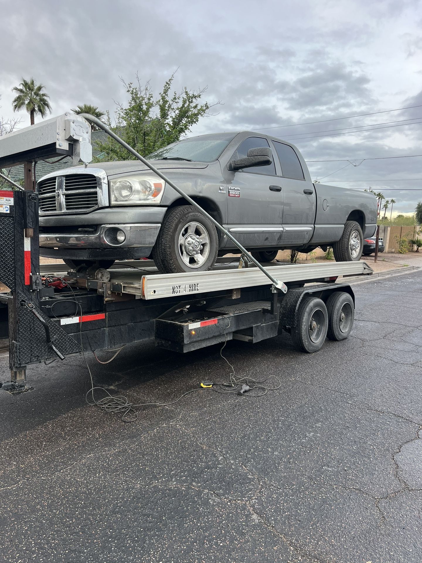 Flatbed Used To Move Cars Or Trucks