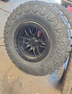 17x9 Lock Offroad Rims 6 lug 6x139 6x5.5 on new tires 35 1250 17
