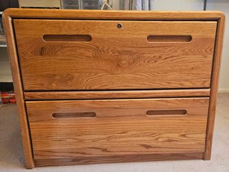 Solid Oak  Filing Cabinet