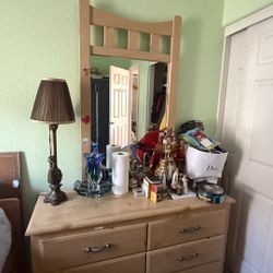 Dresser with mirror