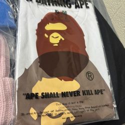 Bape T Shirt White 