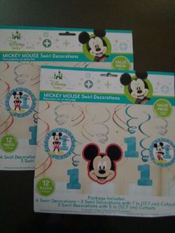 Mickey Mouse 1st birthday decorations