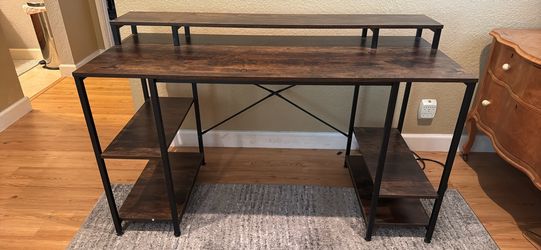Brown desk