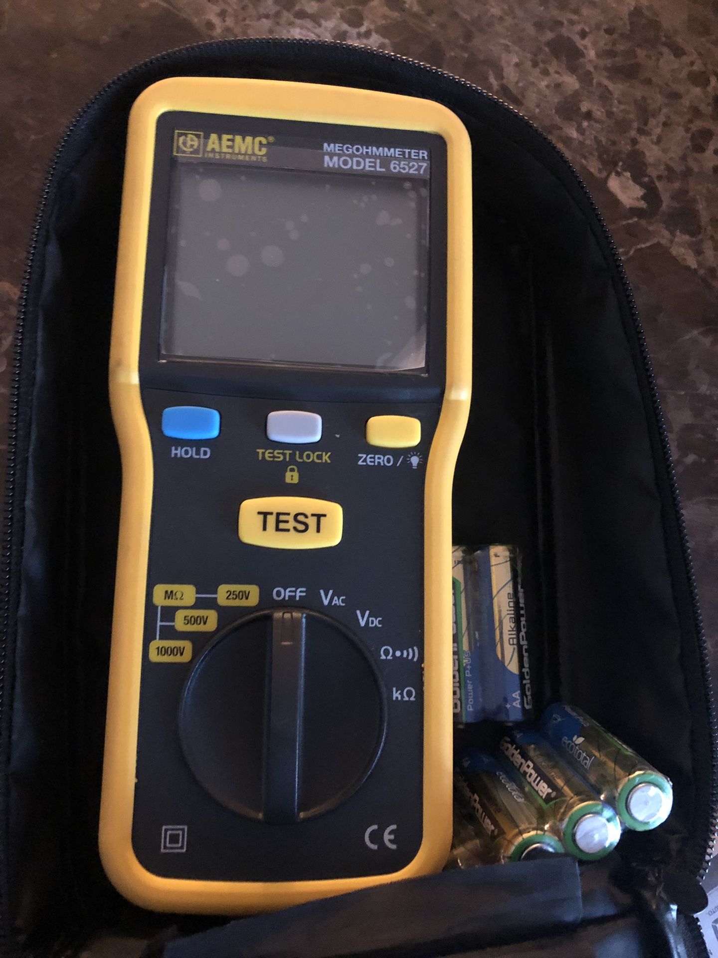 Aemc megohmmeter 6527