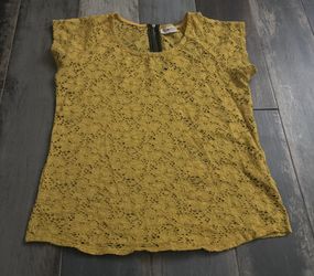 Lace Mustard Shirt