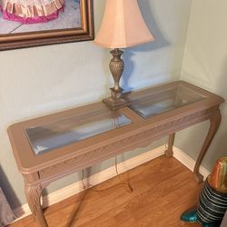 Glass Top Table 