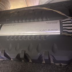 Kenwood KAC-6402 Amplifier & Xtreme 12” Dual Subwoofer