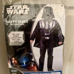 Halloween Costume Star Wars Darth Jazwares Brand Child’s Small 4-6 New