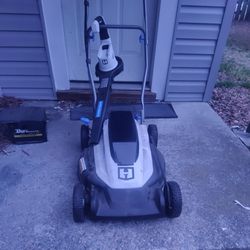 Electric Lawn Mower and Blower